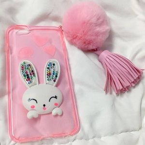Pink Pompom Bunny IPhone 6s Plus Case